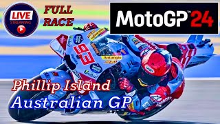 MotoGP24  MMarquezs  Ducati Gresini Cockpit View AustralianGP  FULL RACE [upl. by Sedgewake]