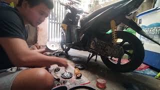 MIO I 125  CVT CLEANING [upl. by Supat]