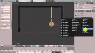 Blender 3D Newtons Cradle tutorial Part one [upl. by Seale]