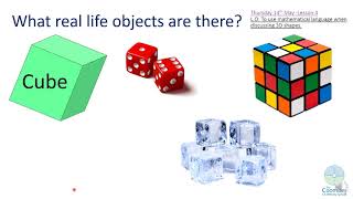 Reception Maths Week 4  Lesson 4 3D shapes [upl. by Ahsoj]