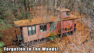 This Vintage 1940s Train Caboose Has Sat ABANDONED in the Forest for Over 30 Years [upl. by Artep419]