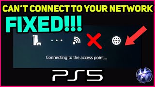 PS5 CANT CONNECT TO YOUR NETWORK FIX [upl. by Winstonn]