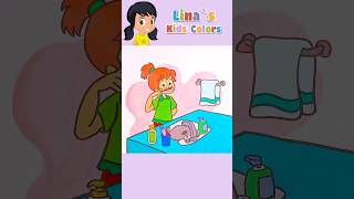 Brush your teeth song  Kids Song 🌈 Doodle  Coloring for kids [upl. by Berrie]