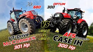 McCormick X8680 VTDrive VS Case Optum 300 AFS Connect™ Largest VS LargestAll levels comparison [upl. by Ayanahs]