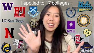 COLLEGE DECISION REACTIONS 2023 Columbia Barnard UCs NYU Boston University and more [upl. by Papp]