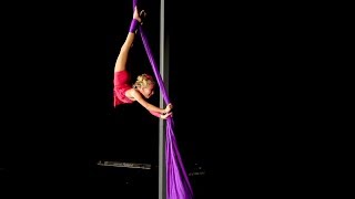 Nyana Miles  Aerial Silks  How Far Ill Go Alessia Cara Version [upl. by Nuahc349]