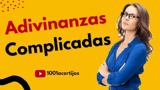 Adivinanzas MUY DIFÍCILES con respuestas 1001acertijos [upl. by Leugimsiul]