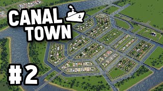 Filling The Canals in Cities Skylines CanalTown 2 [upl. by Apeed102]