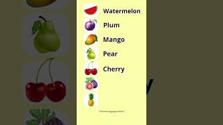 Frutas de verano en inglés vocabularioingles [upl. by Auop53]