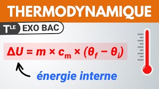 Thermodynamique  énergie interne et température 🎯 Exercice BAC  Terminale spé  Physique [upl. by Carissa]