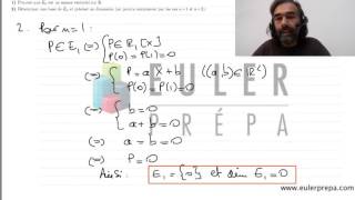 4 Exercice n°4 Sousespace vectoriel base et dimension Prépa HEC  ECE  ECS  Maths Sup [upl. by Negris]