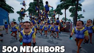 Hello Neighbor but with 500 Neighbors [upl. by Andryc]