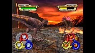 Dinosaur King Arcade Game 恐竜キング  Carnotaurus VS OperationDinosaur Rescue 2 Hard [upl. by Drummond]