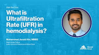 What is Ultrafiltration Rate UFR in hemodialysis [upl. by Ahsuatan497]