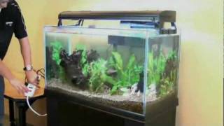 How to Clean Your Aquarium with the Aqueon Siphon Vacuum Petco [upl. by Rehttam119]