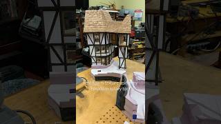 Daily Diorama Update Fast foam texture using my Foredom rotary tool [upl. by Suqram]