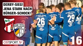 DerbySieg Jena stark nach BürgerSchock ZFC Meuselwitz  Carl Zeiss Jena  Regionalliga Nordost [upl. by Martinelli]