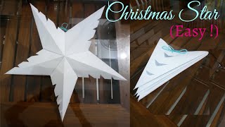 EASY Paper Star  How to Make Christmas Star  DIY Christmas Decorations ക്രിസ്തുമസ് സ്റ്റാർ [upl. by Bartolome350]