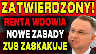 RENTA WDOWIA ZUS OGŁASZA NOWE ZASADY BĘDĄ TO NAJWIĘKSZE WYPŁATY DLA WDÓW W GRUDZIEŃ 2024 [upl. by Nyrrat]