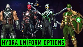 All 4 Hydra Uniform Options APK  Marvel Future Fight [upl. by Yaeger]