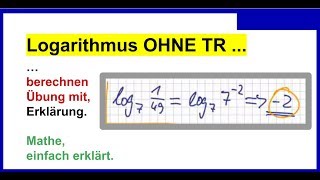 Logarithmus OHNE Taschenrechner berechnen Erklärung [upl. by Abbotsun262]