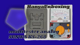 HU02 tester analog  Hanya Unboxing multitester analog SUNWA KS268 [upl. by Nylrahs400]