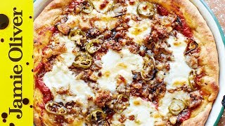 American Hot Pizza Pie  Jamie Oliver [upl. by Ogawa]