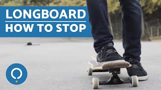 How to Stop on a Longboard  Tricks and Tips [upl. by Natika598]