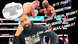 Mike Tyson vs Jake Paul REACTION jakepaul miketyson boxing [upl. by Aenyl]