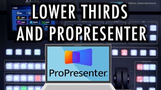 SE4000 Tutorial 3 How to Use ProPresenter and Lower Thirds [upl. by Llesirg]