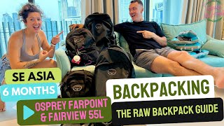 BEST TRAVEL BACKPACK EVER Osprey Packs  The Osprey Farpoint 55 amp The Osprey Fairview 55 Review [upl. by Derf]