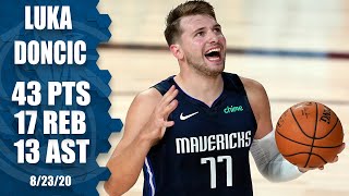 Luka Doncic highlights historic tripledouble in Game 4 vs LA Clippers  2020 NBA Playoffs [upl. by Larner550]