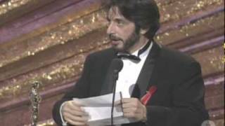 Al Pacino Wins Best Actor 1993 Oscars [upl. by Harvard]