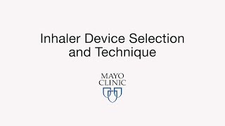 Inhaler Device Selection and Technique  BAVLS [upl. by Tareyn]