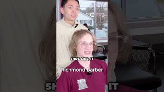 Insane textured fringe transformation richmondbarber barbershop shortfeed hairstyle barber [upl. by Verneuil210]