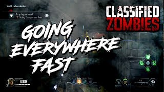 quotGOING EVERYWHERE FASTquot TROPHY  CLASSIFIED  COD BLACK OPS 4 ZOMBIES [upl. by Haerb]