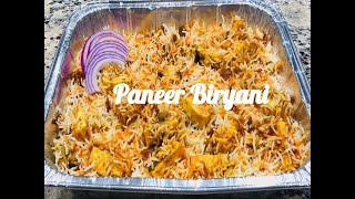 Paneer Biryani in Oven  Baked Paneer biryani RecipePaneer biryani Recipe in Aluminum tray [upl. by Platon]