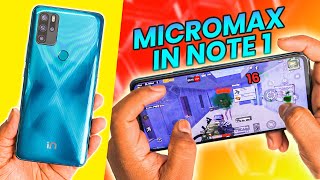 Micromax IN Note 1 Pubg Test With FPS 😱 40FPS 60FPS amp Bootcamp Par Kaisa Chalega 🥵 [upl. by Nnylak]