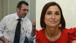 Dritto e Rovescio Delmastro contro la Morani Imbarazzante i boss si denunciano [upl. by Nesnah110]