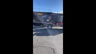 Semi Hits Train Trestle In Marysville [upl. by Nahgaem]