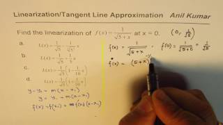 Linearisation Tangent Approximation Method AP Calculus [upl. by Profant]