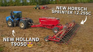 😱 NEW HORSCH SPRINTER 1225 SC  NEW HOLLAND T9050  XXL SEMIS DIRECT 2023 😎🌱 [upl. by Lihas]