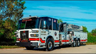 SFEV  Estero Fire Rescues new Sutphen SL100 aerial ladder  LADDER 42 [upl. by Htebzile950]