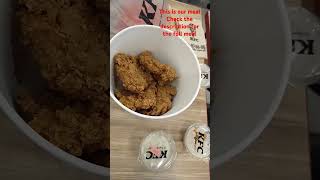 Getting the KFC bucket hat kfc limitededition yummyfood viralvideo fyp got the 4pc zingermeal [upl. by Anatak]