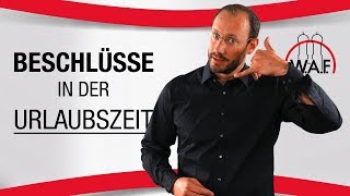 Wie der Betriebsrat in der Urlaubszeit beschlussfähig bleibt  Betriebsrat Video [upl. by Ilhsa972]