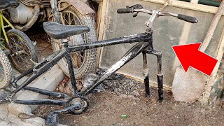 Forgotten Bicycle RESTORATION Transforming A Trash Bike Into A Giant Mountain Bike [upl. by Gnem263]