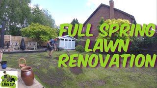 FULL SPRING LAWN RENOVATION [upl. by Aihsenyt]