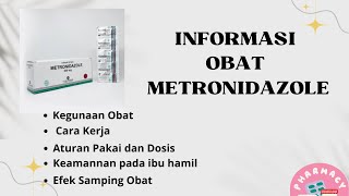 INFORMASI OBAT METRONIDAZOLE 500 mg [upl. by Gievlos]