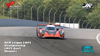 RPM Leagues LMP2 Championship  Powered by JustRacenet LMP2 Gen2 around Mosport [upl. by Valer]