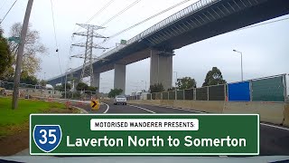 Melbourne State Route 35 Laverton North to Somerton Real Time Driving 4K [upl. by Eamon]